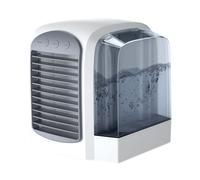 Ventilateur climatiseur portable USB, 3 vitesses, 380ml, mini refroidisseur d’air, silencieux, usage bureau & maison 17x15,2x15,7cm