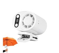 Ventilateur Clip,100 Vitesses USB Rechargeable avec Écran Numérique - petit ventilateur portable | pour Sac Ceinture Chemise Table Intérieur Extérieur Bureau Maison École Voyage Trajet