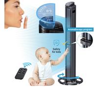 Ventilateur colonne 102 cm noir | Eco 75 W Ultra | Télécommande | Modes Éco et Veille | 6 Vitesses