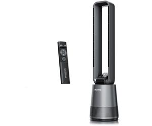 Ventilateur colonne Brandson avec télécommande, oscillation à 40°, moteur à courant continu, minuterie, 12 vitesses, 3 modes,tactile, silencieux, sans rotor, ventilateurs et refroidisseurs d'air Siege