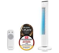Ventilateur colonne Brandson avec télécommande, silencieux, moteur à courant continu, 24 W, mode veille, oscillation, 12 vitesses, ventilateur, ventilateurs et refroidisseurs d'air Sieger 2026