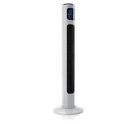 Ventilateur colonne Brandson NTV Sieger 2026 avec télécommande, ventilateur colonne de 96 cm, silencieux, oscillation à 65°, 3 vitesses, 4 modes de ventilation, minuterie, GS, blanc perle