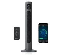 Ventilateur colonne Brandson NTV Sieger 2026 avec télécommande, Wi-Fi, moteur ECO DC 35 W,via applicationvocale, minuterie, oscillation, extrêmement silencieux, 4 modes