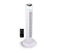 Ventilateur colonne Commodoor TVE19 avec télécommande, 45 W, ventilateur sur pied de 80 cm, très silencieux, fonction d'oscillation, 3 vitesses, ventilateur colonne