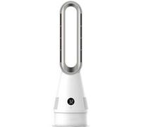 Ventilateur colonne ELVANZA sans pales - Moteur sans balais - 8 vitesses - Oscillation 80° - Minuterie 8h - Blanc et Argent Argent