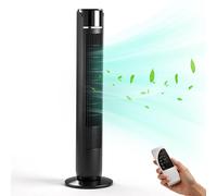 Ventilateur colonne FCH pour chambre à coucher, ventilateur sur pied oscillant d'intérieur avec minuterie de 12 heures, affichage LED et télécommande