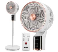 Ventilateur colonne MalTec 60 W avec télécommande et 3 vitesses, écran LED et panneau tactile, minuterie 12 h, oscillation 3D, aromathérapie, ventilateur sur pied silencieux, ventilateur pour chambre