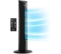 Ventilateur Colonne Oscillante, Tour De 79 Cm, Oscillation 70°,60 Watts, 3 Vitesses - Télécommande Et Minuterie, Programmab[QW306]