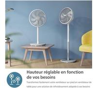 Ventilateur Colonne PHILIPS Série 5000, 230 m³/h, 28 dB(A), Blanc