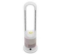 Ventilateur colonne sans pales et radiateur soufflant - Modèle colonne - Télécommande - 8 vitesses - Écran LED - 1 200 W (chauffage) / 20 W (ventilation) - Prise européenne 220 V - Or rose