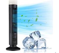 Ventilateur colonne sans pales, oscillation à 90 degrés, 3 vitesses, lumière LED, port USB pour chambre ou bureau