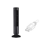 Ventilateur colonne - SHIPENOPHY - Mini ventilateur tour sans pales - Sans pales - 2 vitesses - USB portable