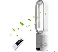Ventilateur colonne silencieux de 58 cm de haut, 10 vitesses, oscillation à 90° avec télécommande, minuterie 2 heures, idé