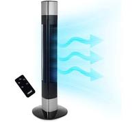 Ventilateur colonne silencieux Princess - Hauteur 103 cm - 3 modes & 3 vitesses - Oscillation - Connecté - Noir