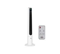 HOMCOM Ventilateur colonne silencieux 50 W, ventilateur tour pour chambre avec 3 modes 3 vitesses, tšŠlšŠcommande, oscillant 40¡ã, minuterie et contr?le tactile, 118H cm blanc