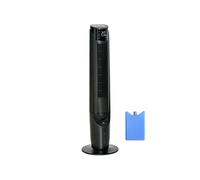 Ventilateur colonne tour rafraichisseur d'air 2 en 1 oscillant 60 W ultra silencieux télécommande incluse minuterie 4 modes 3 vitesses Ø 31 x 107 cm