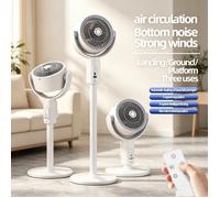 Ventilateur Colonne USB Rechargeable 4000mAh 5 Vitesses 27dB Silencieux 90° Oscillation 3 Hauteurs 8h Minuterie Pour Maison Bureau