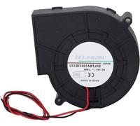 Ventilateur compact et silencieux 12 V, 2,4 A, à double turbine sphérique