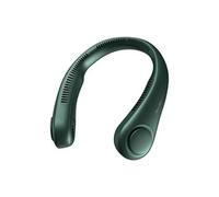 Ventilateur Cou Portable 3 Vitesses Réglable / Interface Type-C / 4000mAh vert