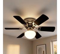 Globo Lighting Ugo ventilateur de plafond avec lampe 1x60 W blanc-gris-nickel 0307W