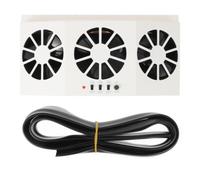 Ventilateur D’extraction Solaire de Voiture à 3 Sorties en Abs Blanc
