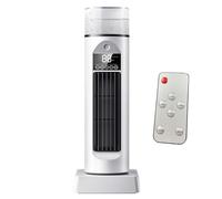 Ventilateur d'air froid - Ventilateur de refroidissement d'air tour pour chambre à coucher - Refroidisseur oscillant silencieux à 6 vitesses avec télécommande et réservoir d'eau, minuterie de 6 heures