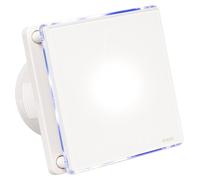 Ventilateur de 100 mm avec LED et minuterie, 9 W, débit d'air de 90 m³/h