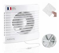 Ventilateur de 125 mm. Extracteur d'air VMC avec interrupteur à trois positions et clapet anti-retour