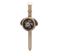 Ventilateur de , appareil de refroidissement d'air en forme d'horloge avec 3 vitesses, ventilateur électrique portable rechargeable avec sangle pour poignet, pour randonnée, plage, pique-nique