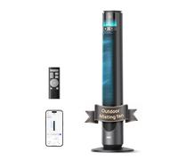 Ventilateur de Brume Extérieur DREO TurboCool 711AS, Puissance 10 m/s, 12 Niveaux, 4 Modes, Ventilateur à Pied Intelligent, Oscillation à 150°, Silencieux 20 dB, Moteur CC, Résistant aux Intempéries