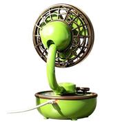 Ventilateur de bureau | 3 vitesses de refroidissement vintage angle réglable, petit ventilateur portable à piles | pour la maison, la chambre à coucher, le bureau, l'extérieur, les voyages, le camping