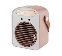 Ventilateur de bureau | 3 Vitesses Rechargeable avec Humidificateur | Ventilateur Rechargeable Personnel Pour Chambre | Pour Maison Dortoir Été Extérieur Camping Pêche Pique-Nique Plage