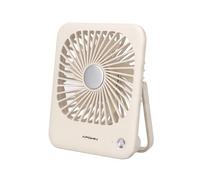 Ventilateur de Bureau 3 Vitesses Rechargeable USB-C avec Support inclinable Apokin Blanc