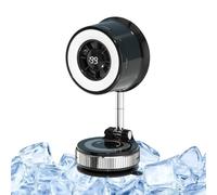 Ventilateur de bureau à ventouse réglable à 360 degrés rechargeable par USB | Petit ventilateur de bureau pliable pour chambre à coucher, bureau, voiture, dortoir, école, camping, trajets quotidiens