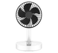 Ventilateur de bureau, charge USB, design pliable, couleur blanche