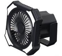 Ventilateur de Bureau Clip Puissant pour Intérieur Extérieur(Black) | Silencieux 3 vitesses, télécommande incluse, ajustement à distance, parfait pour chambre bébé, bureau calme