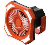 Ventilateur de Bureau Clip Puissant pour Intérieur Extérieur(Orange) | Silencieux 3 vitesses, télécommande incluse, ajustement à distance, parfait pour chambre bébé, bureau calme