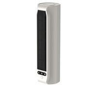 Ventilateur de bureau, design sans pales, rechargeable par USB, blanc