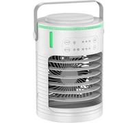 Ventilateur de bureau ELVANZA Humidificateur 3 vitesses Blanc Blanc