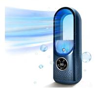 Ventilateur de bureau - JOULLI - Tour portable - Minuterie - 6 vitesses - Humidification