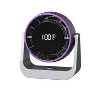 Ventilateur de Bureau LED Alimenté par Batterie Petit Souffleur | Portable pour Bureau ou Mur Domestique, , Extérieur, Bureau
