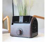 Ventilateur de Bureau Petit et Puissant Sans Pale-Ventilateur de Table Centrifuge Turbo Double Turbine 30W-Aération Orientable 45°