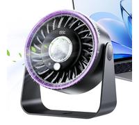 Ventilateur de bureau, portable, silencieux, puissant, rechargeable, ventilateur avec fonction de refroidissement - pour maison, chambre, salon, bureau, table, lit, intérieur, extérieur, camping
