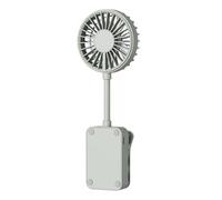 Ventilateur de bureau rechargeable à clipser - 3 vitesses - Débit d'air réglable - Pour lit, bureau, voyage - Mini ventilateur USB portable avec pince robuste pour camping, voiture et poussette, 1200