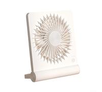 Ventilateur de bureau rechargeable USB à vitesses réglables, refroidissement silencieux, poignée portable, design compact, angle d'inclinaison à 3 vitesses, alimentation USB-C, léger pour bureau