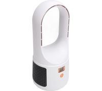 Ventilateur de bureau USB 6 vitesses, silencieux, avec affichage de la puissance, pour la maison, la chambre et le bureau, blanc