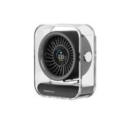 Ventilateur de bureau USB rechargeable avec flux d'air turbo - 100 vitesses réglables, affichage numérique, design compact ultra-silencieux - Parfait pour la chambre, le bureau à domicile, les black