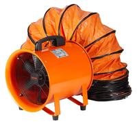 Ventilateur de chantier Moteur AC 900 W Ventilateur de chantier 2850 tr/min Ventilateur de chantier 5175 CFM (8792 m3/h) Ventilateur axial 10 m de tuyau Ventilateur axial 79 dB Niveau sonore Ventilate
