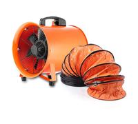 Ventilateur de chantier Ventilateur axial Ventilateur de chantier avec 10m de gaine PVC