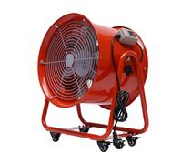 Ventilateur de chantier Ventilateur axial6 pales Ventilateur de chantier Ventilateur axial 2800tr/min Ø 400 mm avec design de vanne unidirectionnelle